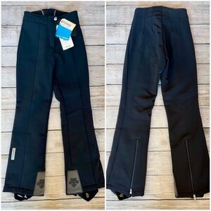 NWT Descente Black Ski Snow Pants High Waist DT 20000 Women’s Size XS 2 4